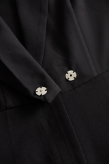 Classic Black Belted Jumpsuit