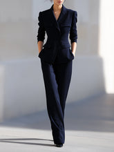 Midnight Navy Structured Pantsuit