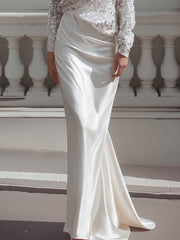 Draped Sequin Overlay Set With Satin Slip Dress