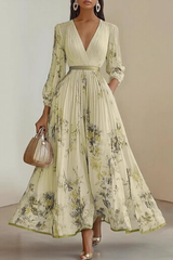 Floral Long Sleeve Maxi Dress