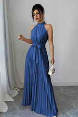 Graceful Pleated Midi Dresses Feminine