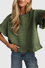 Ruffle Sleeve Detailed Top