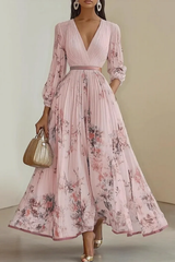 Floral Long Sleeve Maxi Dress