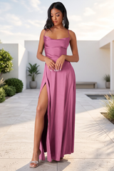 High Slit Strap Maxi Dress