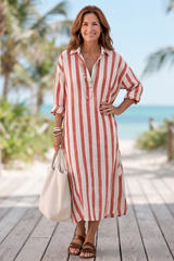 Striped Boho Maxi Dress