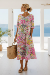 Floral Midi Dress for Effortless Summer Days