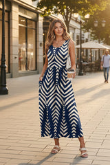 Bohemian Halter Neck Keyhole Maxi Dresses