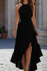 Ruched Pleated Square Neck Midi Dresses