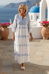 Embroidered Maxi Dress
