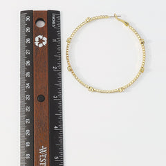 Minimalist Rhinestone Hoop Earrings