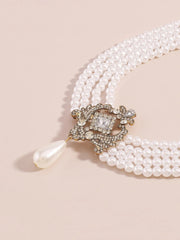 Elegant Faux Pearl Choker