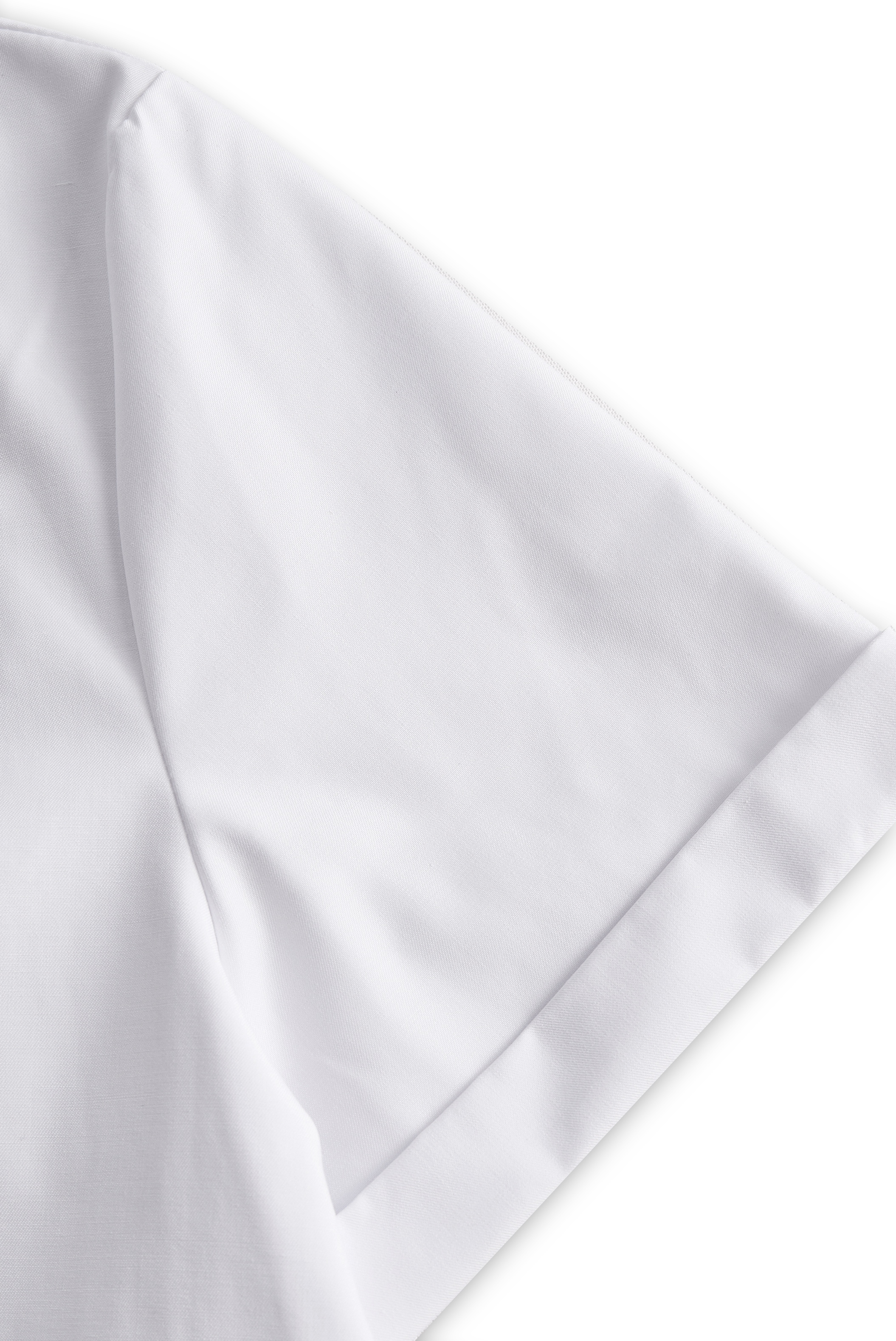 Chic White Button-Up Blouse And Black Pencil Skirt Set