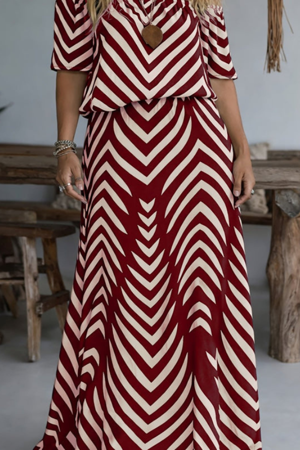 Bohemian Halter Neck Keyhole Maxi Dresses