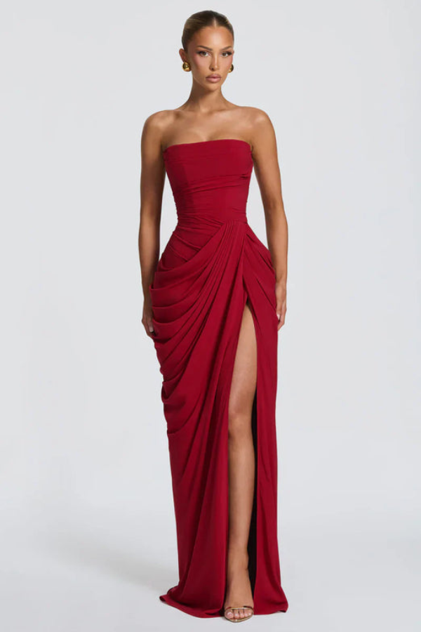 Elegant Flowing Maxi Occasion Dress