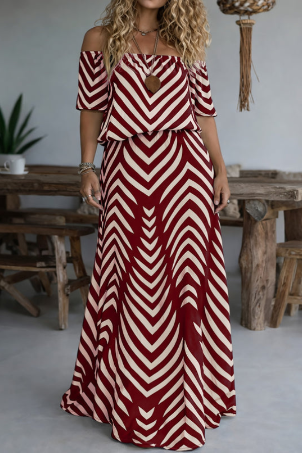 Bohemian Halter Neck Keyhole Maxi Dresses