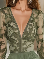 24-Hour-Shipping Fashion Bohemian Leaf Print Chiffon Mini Dress