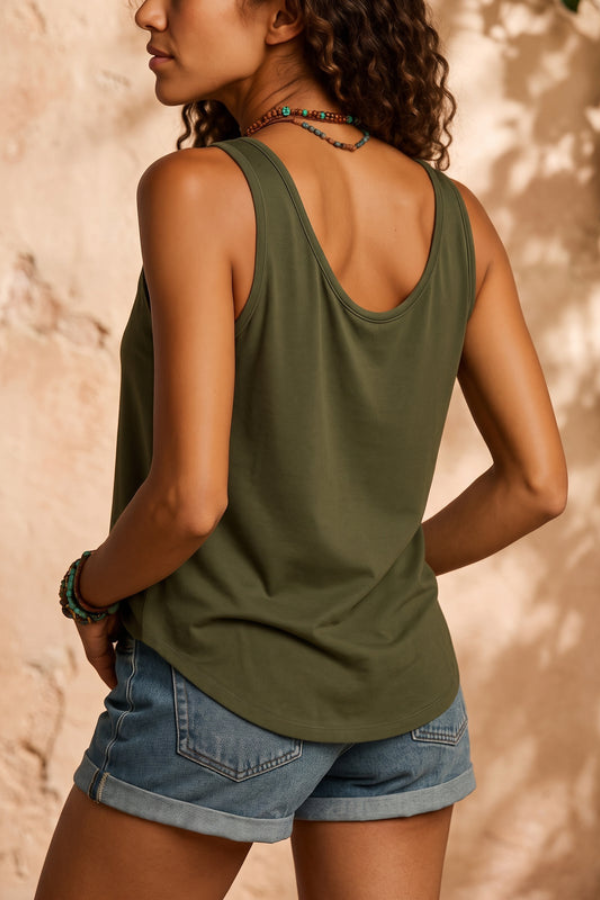Lightweight V Neck Summer Top