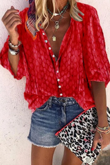 Chic Airy Button Blouse