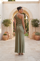 One Shoulder Elegant Maxi Dress