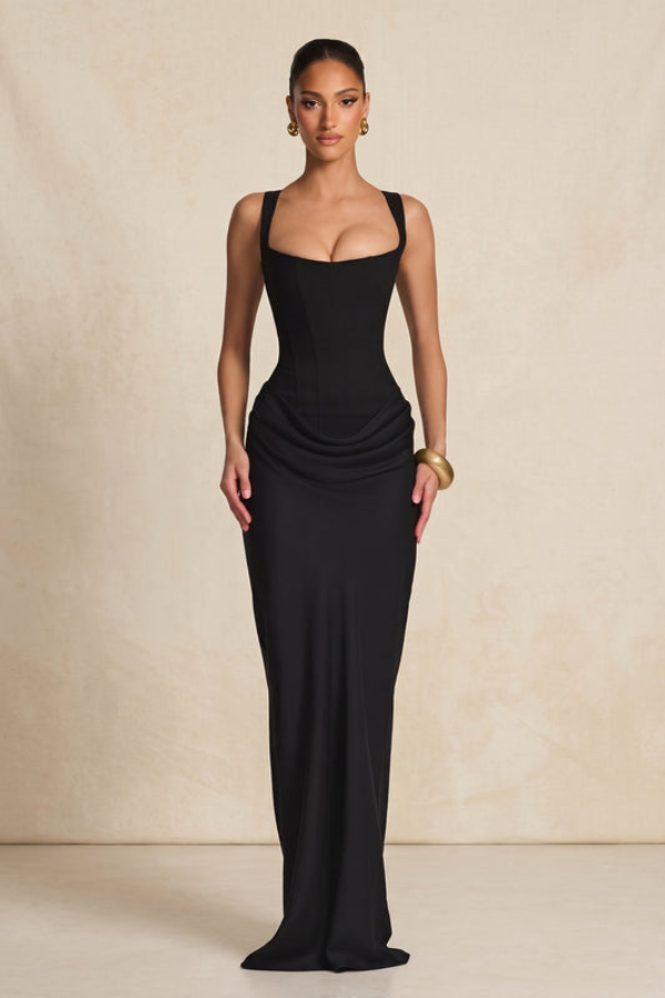 Elegant Strappy Long Occasion Dress
