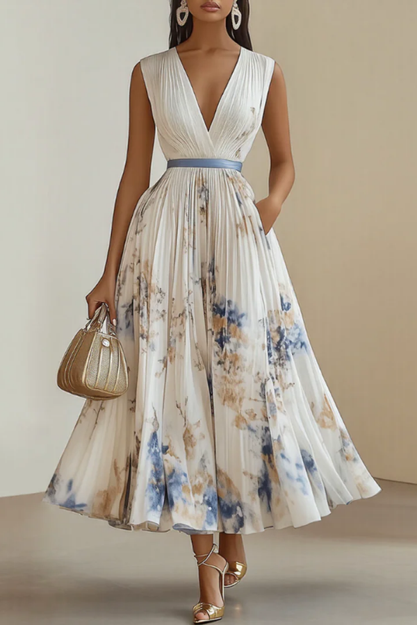 Floral Long Sleeve Maxi Dress
