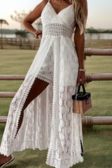 V Neck Wide Leg Jumpsuit
