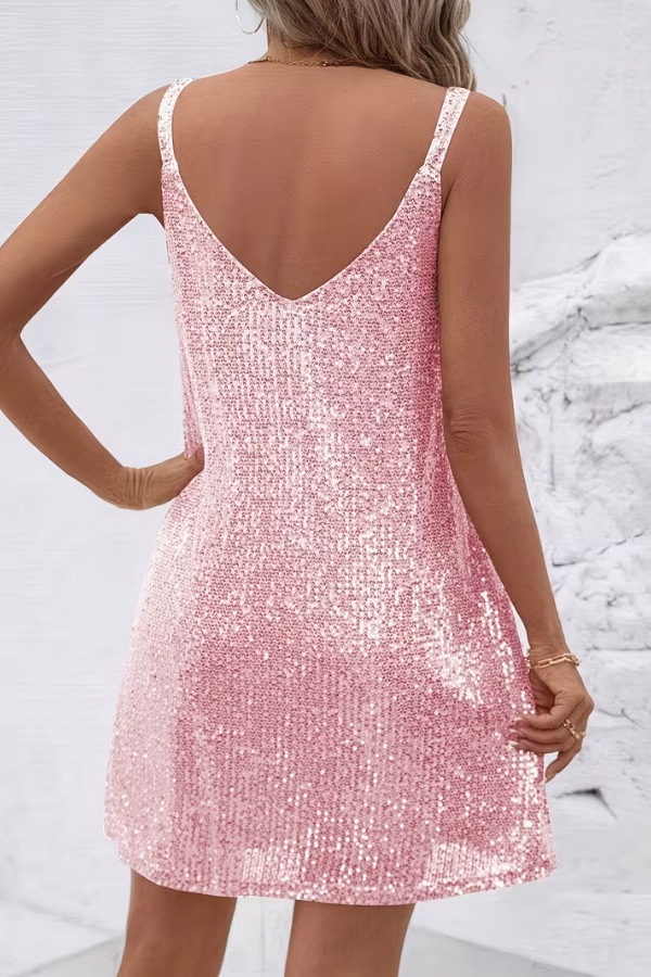 Gleaming Sequined Cocktail Dress