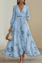 Floral Long Sleeve Maxi Dress