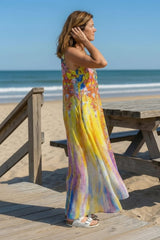 Open Air Maxi Dress in Multicolor Print