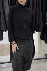 Casual Irregular Hem Long Tunic Top