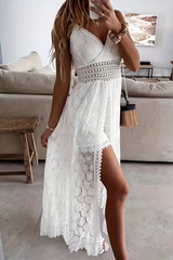 V Neck Wide Leg Jumpsuit