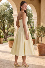 Enchanted Bloom Gathered Midi Dress