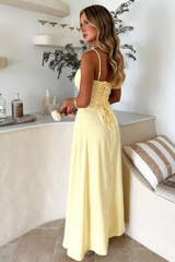Elegant Flowing Silhouette Maxi Dress