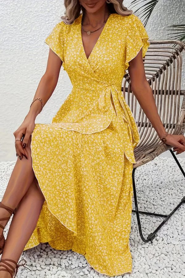 Chic Dress Silhouette Vneck