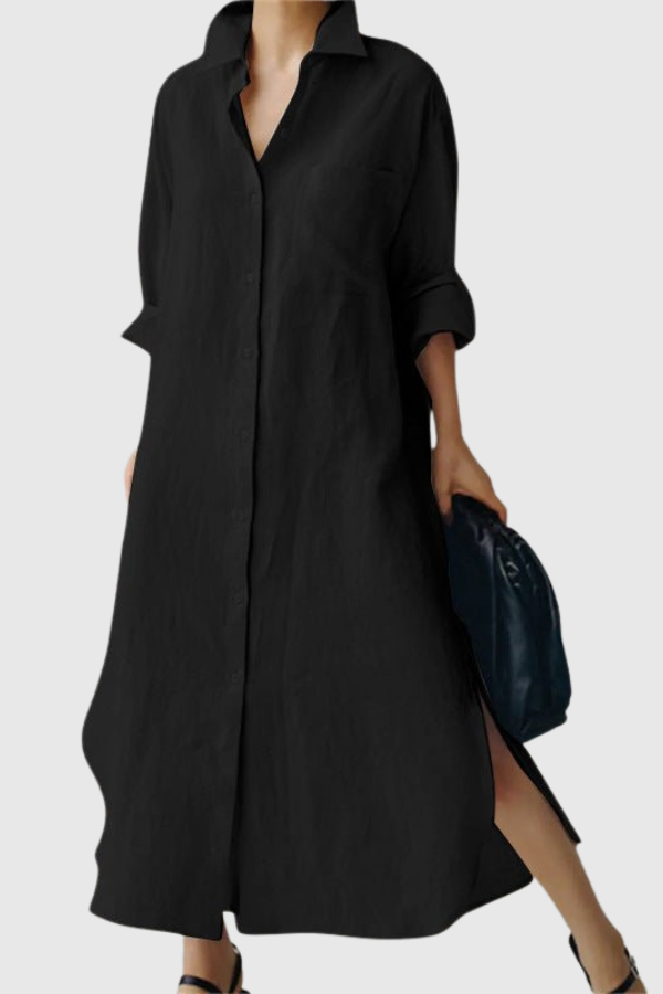 Oversized Relaxed Fit Shirt Dress