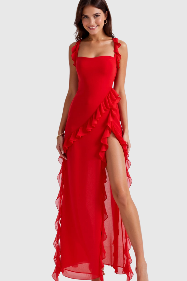 Flowing Fashionable Evening Maxi Dress