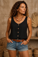 Lightweight V Neck Summer Top