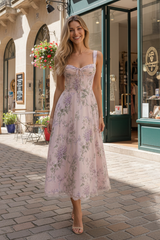 Soft Corset Midi Dress