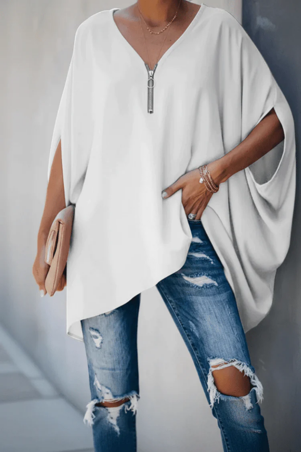 Chic Spring Pleated Blouse