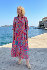 Printed Midi Dress