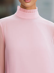 Elegant Layered Chiffon Ruffle Mini Dress