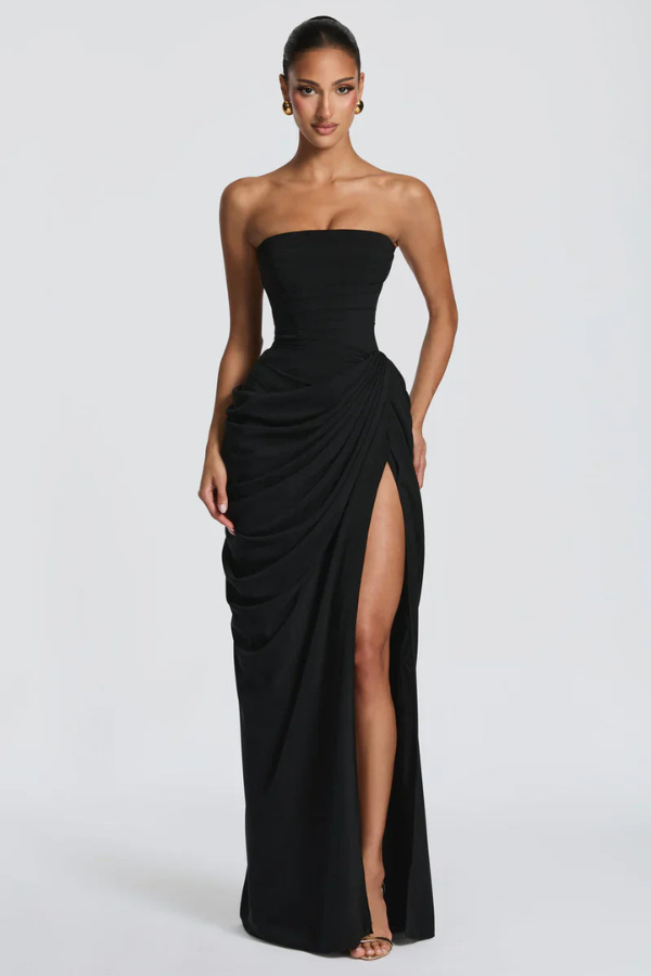 Elegant Flowing Maxi Occasion Dress