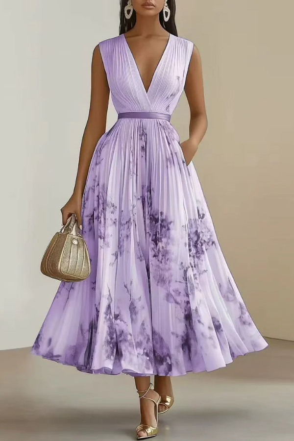 Floral Long Sleeve Maxi Dress