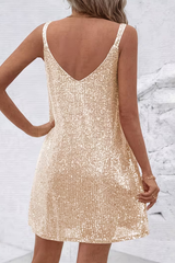 Gleaming Sequined Cocktail Dress