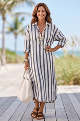 Striped Boho Maxi Dress