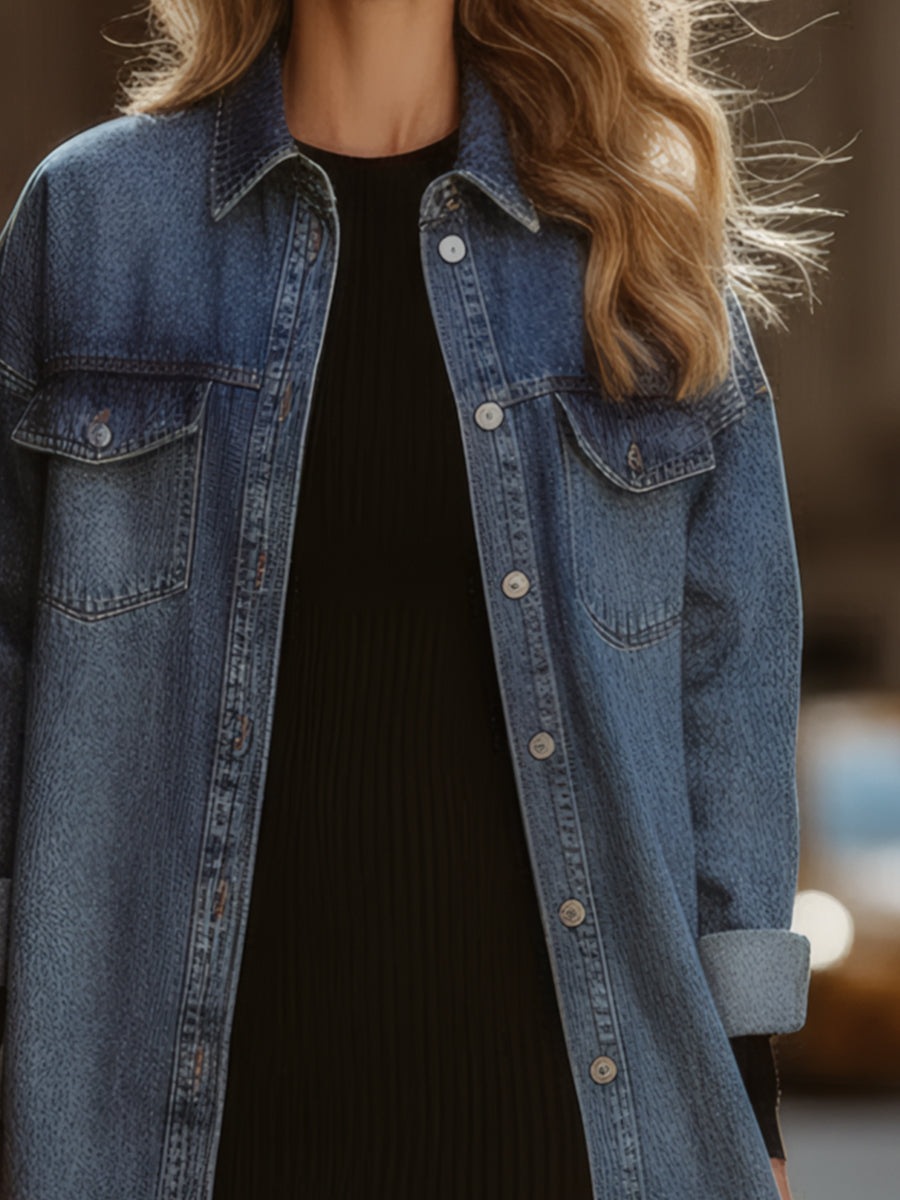 Classic Denim Shirt Jacket