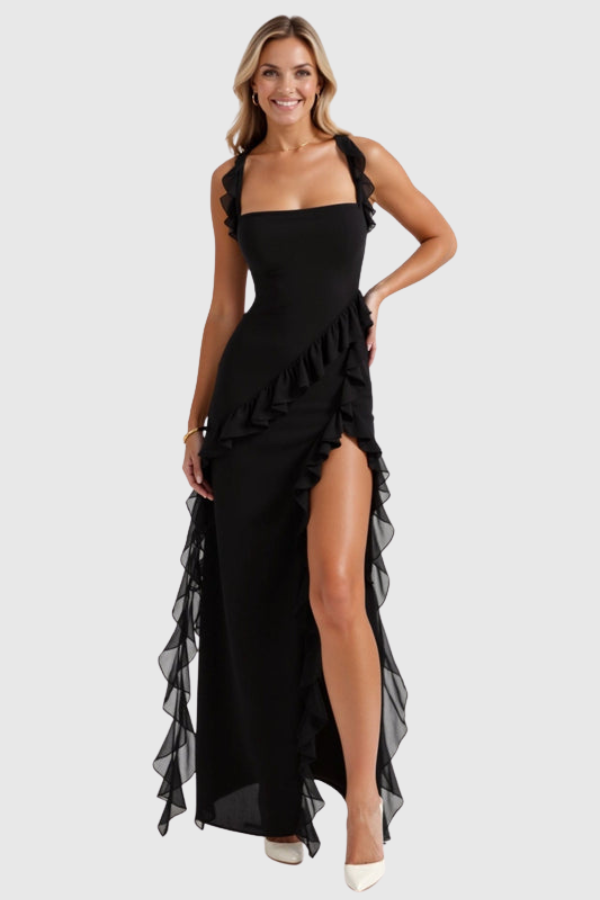 Flowing Fashionable Evening Maxi Dress
