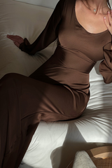 Elegant Long Sleeve Maxi Dress