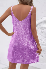 Gleaming Sequined Cocktail Dress