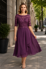 High Waist Flared Midi Dress